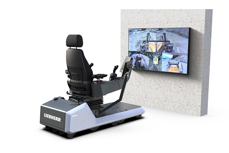 Arbeitsplatz der Zukunft: Liebherr Remote Control für Planierraupen